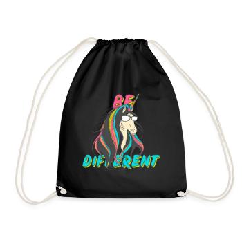 Fête de nerds de la licorne Be Different - Sac de sport léger - noir - Devant