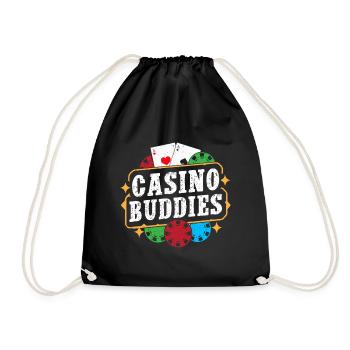 Gambling Fan Casino Buddies Casino - Turnbeutel - Schwarz - Vorne