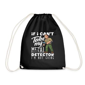 Je ne vais pas sans mon détecteur de métaux - Sac de sport léger - noir - Devant