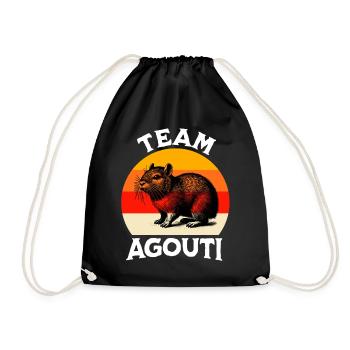 Team Aguti - Turnbeutel - Schwarz - Vorne