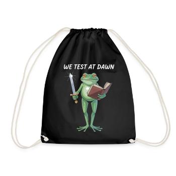 Morgendämmerungs-Froschkrieger - Turnbeutel - Schwarz - Vorne