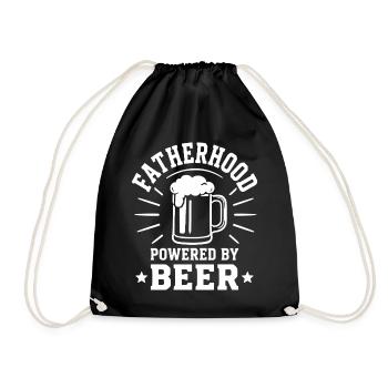 LA PATERNITÉ ALIMENTÉE PAR LA BIÈRE Emblème pour les pères - Sac de sport léger - noir - Devant