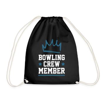 Bowling Crew - Drawstring Bag - black - Front