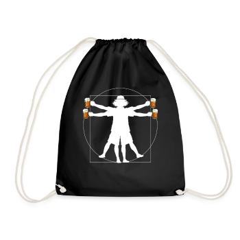 Malle Beer Man - Drawstring Bag - black - Front