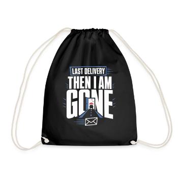 Retired Postman Retired Postman - Drawstring Bag - black - Front