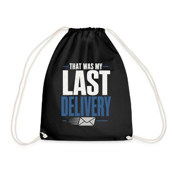 Retired Postman Retired Postman - Drawstring Bag - black - Front