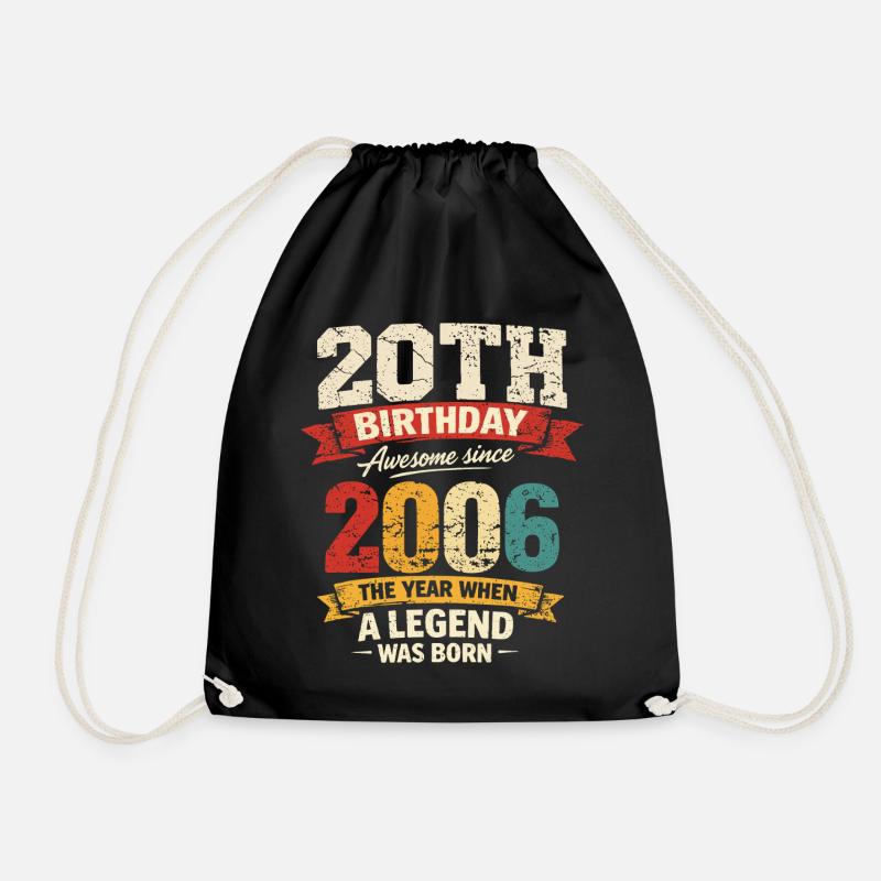 20 Years Anniversary Legend 2006 - Vintage - Drawstring Bag - black