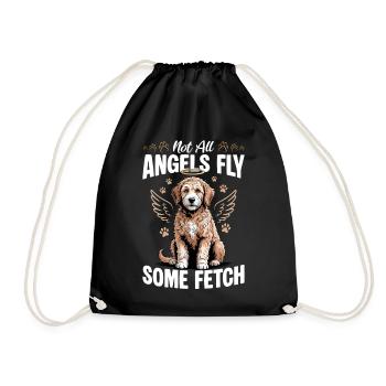 Goldendoodle Dog Breed - Drawstring Bag - black - Front