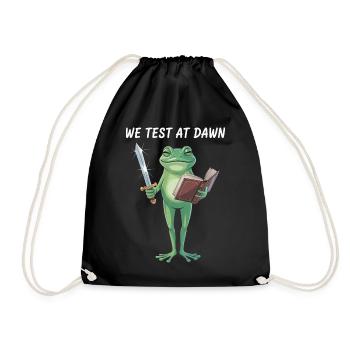 Dawn Quest Frosch - Turnbeutel - Schwarz - Vorne