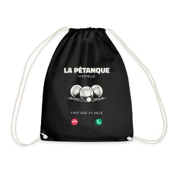 La Pétanque M’Appelle Faut Que J’Y Aille Humour - Sac de sport léger - noir - Devant