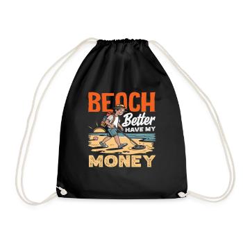 Détecteur de métaux sur la chasse au trésor sur la plage - Sac de sport léger - noir - Devant