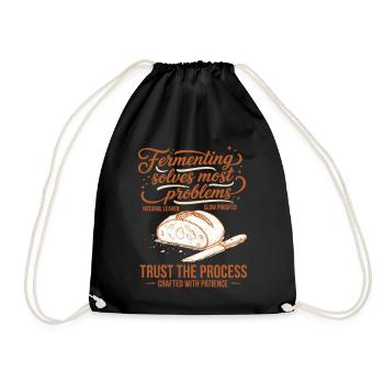 La fermentation du levain résout les problèmes - Sac de sport léger - noir - Devant
