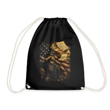 Veterans Day for Democrats - Drawstring Bag - black - Front
