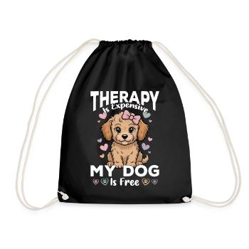 Goldendoodle Dog Breed - Drawstring Bag - black - Front