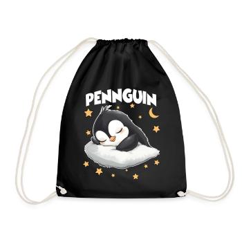 Câlin Penguin Pingouin Sleepyheads Lève-tard, câlin - Sac de sport léger - noir - Devant