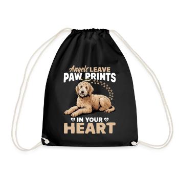Goldendoodle Dog Breed - Drawstring Bag - black - Front