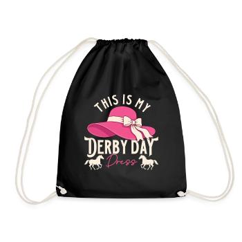 Voici mon humour de courses hippiques de course de robes Dress Derby - Sac de sport léger - noir - Devant