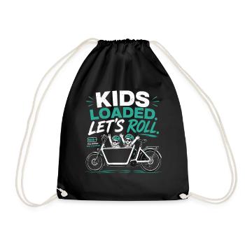 Kids Loaded Lets Roll Lastenrad - Turnbeutel - Schwarz - Vorne