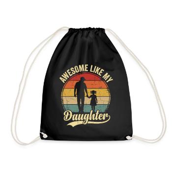 Génial, comme la fête des pères de ma fille - Sac de sport léger - noir - Devant