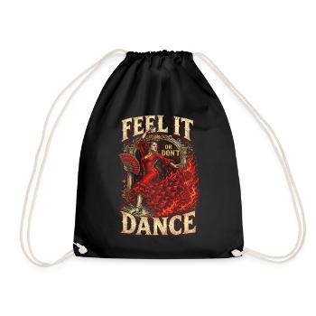 Le flamenco : Ressentez-le ou ne dansez pas - Sac de sport léger - noir - Devant