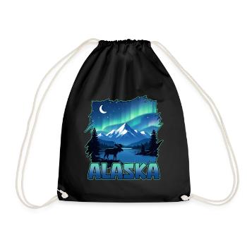 Alaska Lights Aurore borealis Observation de l’Alaskan - Sac de sport léger - noir - Devant