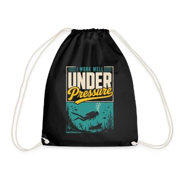 Maillot de plongée sous pression - Sac de sport léger - noir - Devant