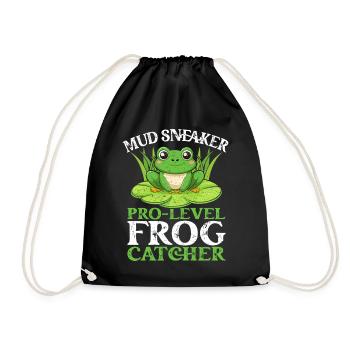 Frog Catcher Mud Sneaker Pro Level Frog - Drawstring Bag - black - Front