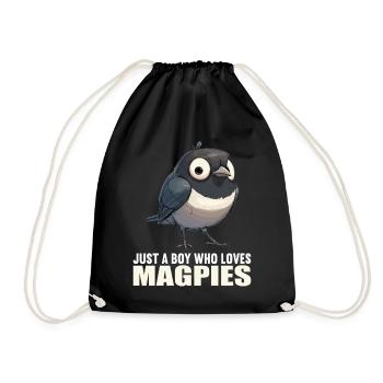 Magpies Magpie - Drawstring Bag - black - Front