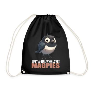 Magpies Magpie - Drawstring Bag - black - Front