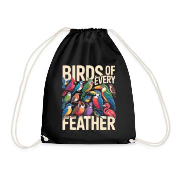 Birds of Every Feather Vogel - Turnbeutel - Schwarz - Vorne