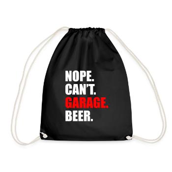 Non, je ne peux pas faire de garage de bière Amoureux de voitures Mécanicien automobile - Sac de sport léger - noir - Devant