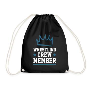 Wrestling Crew - Turnbeutel - Schwarz - Vorne