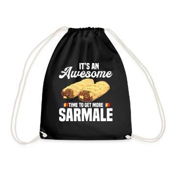 Cuisine Sarmale Plat gastronomique Snack serbe - Sac de sport léger - noir - Devant