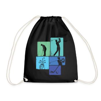 Style Fairway de parcours de golf pittoresque - Sac de sport léger - noir - Devant