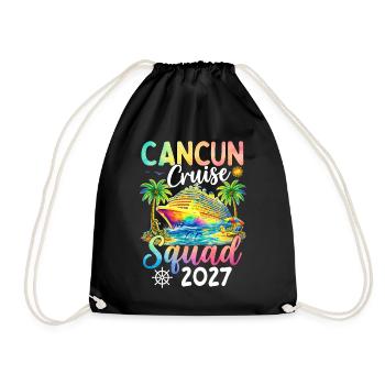 Équipe de croisière de Cancún 2027 - Sac de sport léger - noir - Devant