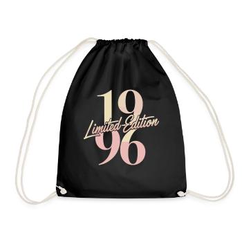 1996 Limited Edition Birthday - Drawstring Bag - black - Front