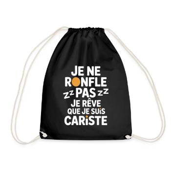 Je Ne Ronfle Pas Cariste Humour Cadeau Collègues - Sac de sport léger - noir - Devant