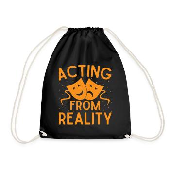 Musical Theatre Acting From Reality Theater Design - Drawstring Bag - black - Front