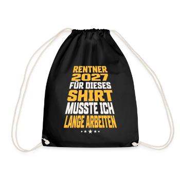 Pensioners 2027 - Drawstring Bag - black - Front