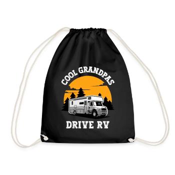 La vie de grand-père cool en camping-car - Sac de sport léger - noir - Devant