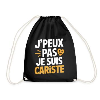 T-Shirt Humour Cariste Chariot Élévateur Gerbeur - Sac de sport léger - noir - Devant