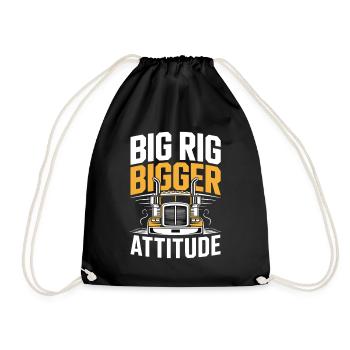Truckers For Trucks Drivers Trucks Professional Drivers - Drawstring Bag - black - Front