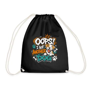 Oups, j’ai encore un chien ! - Sac de sport léger - noir - Devant