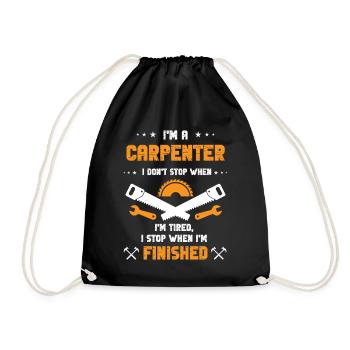 Fier menuisier - Sac de sport léger - noir - Devant