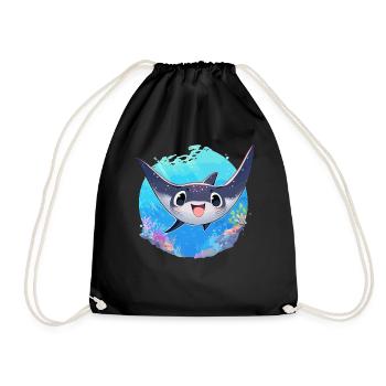 Rays Manta Rays - Drawstring Bag - black - Front