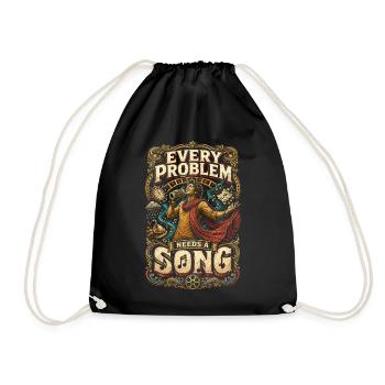 Bollywood : Chaque problème a besoin d’une chanson - Sac de sport léger - noir - Devant