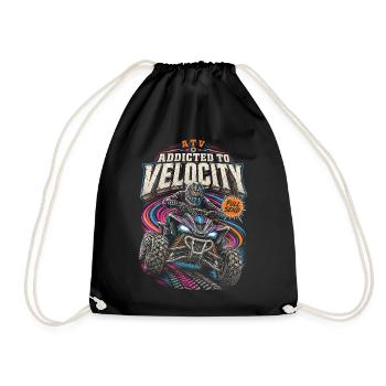 ATV Quad Biking Quad Quad Riders - Drawstring Bag - black - Front
