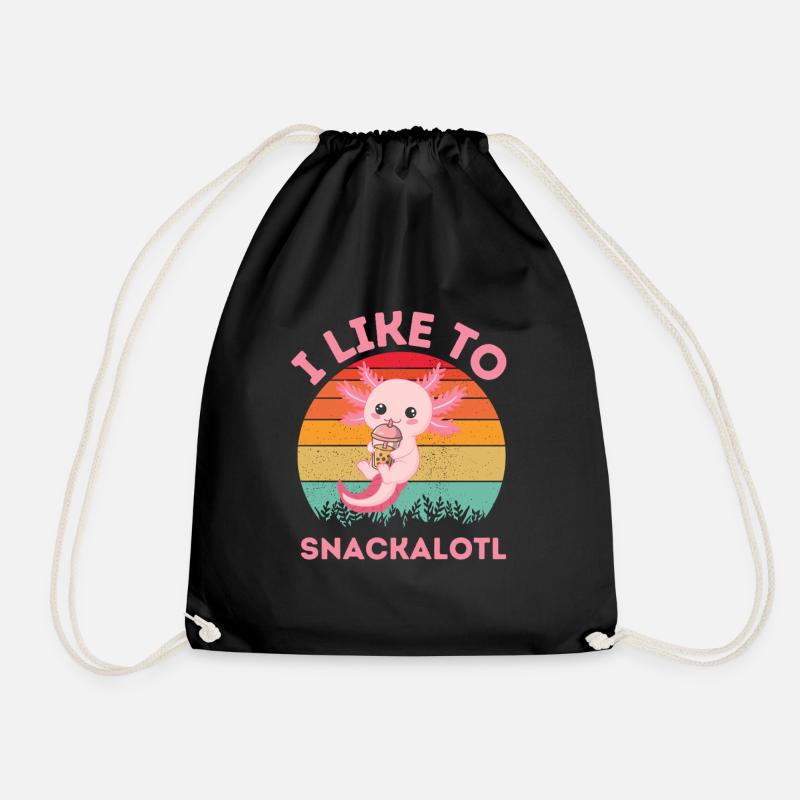Snackalot Kawaii Bubble Tea - Turnbeutel - Schwarz