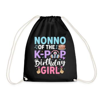 Nonno of The K-Pop Birthday Girl - Drawstring Bag - black - Front
