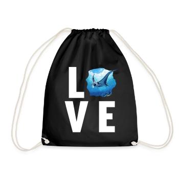Rays Manta Rays - Drawstring Bag - black - Front